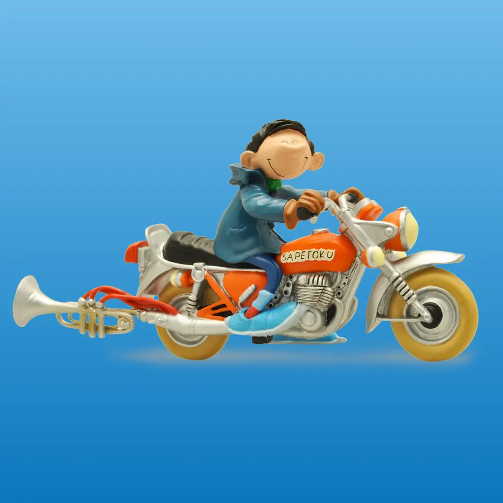 Gaston und das Sapetoku-Motorrad