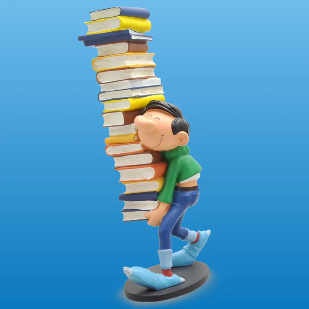 Gaston, Stapel Bücher