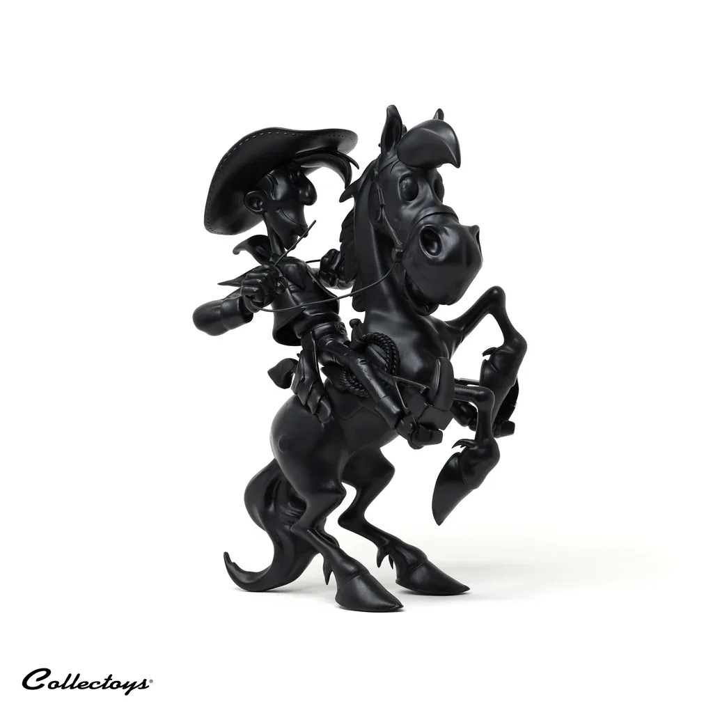 Lucky Luke auf dem steigenden Jolly Jumper, Black Edition