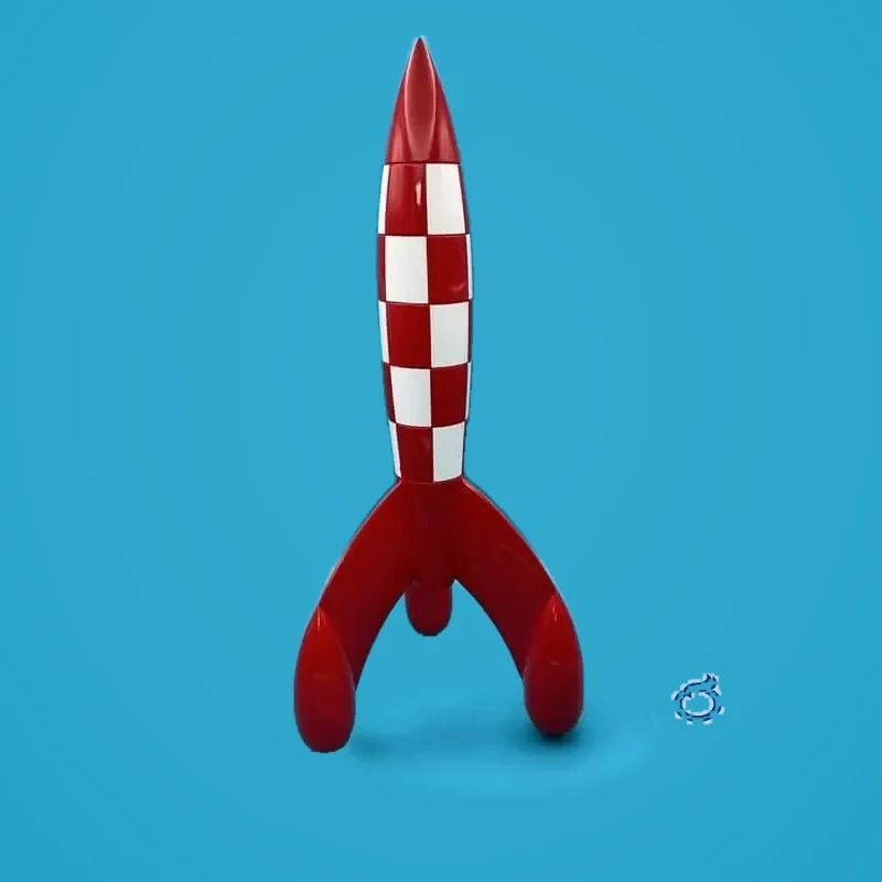 Tim-Mondrakete aus Harz, 30 cm, Tintinimaginatio