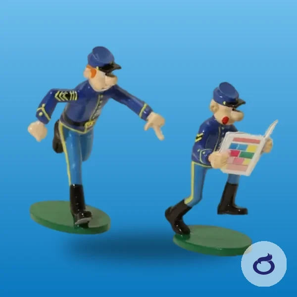 Pixi Die Blauen Boys: die Spirou-Werbung