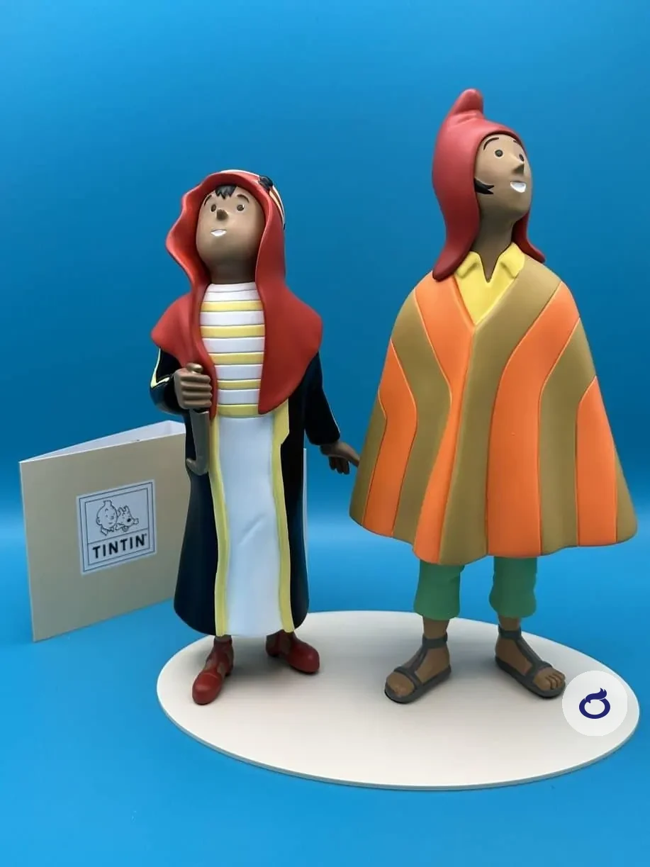 Abdallah & Zorrino-Statuette aus dem Imaginären Museum von Tim und Struppi