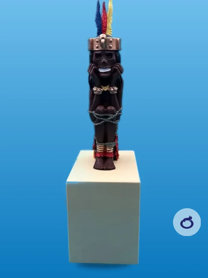 Rascar Capac-Statuette aus dem Imaginären Museum von Tim und Struppi