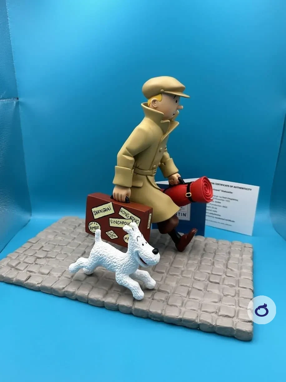 Tim und Struppi Harzfigur, Sie kommen!